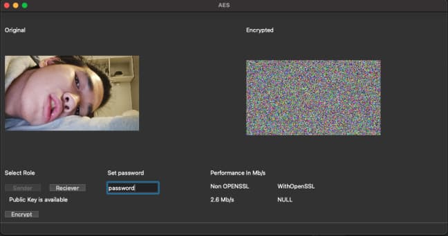 Image Encryption with AES256