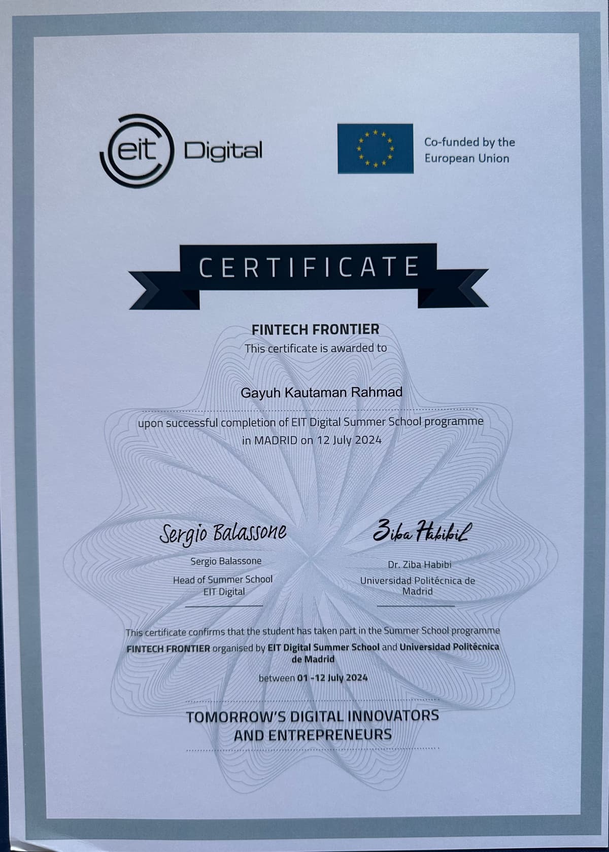 EIT Digital · Universidad Politécnica de Madrid